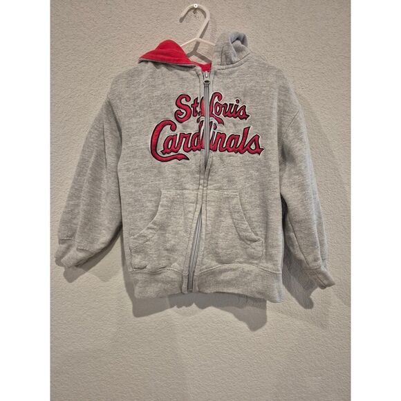 St. Louis Cardinals Kids Zip-Up Jacket - Size Medium (5/6) Unisex - Picture 1 of 3